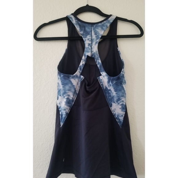 Lululemon Athletic Mesh With Me Tank Top Navy Blue Lake - Picture 12 of 16
